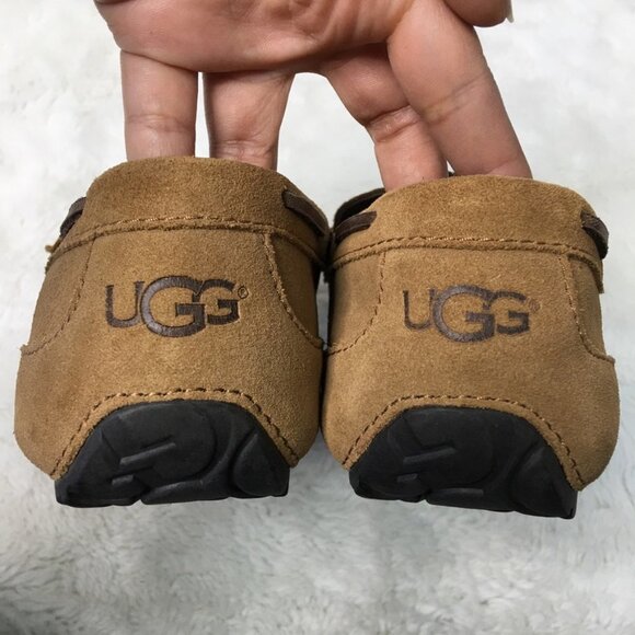 UGG 1005350 Men\'s Slip On Moccasin Loafers Chestnut Brown Suede Shoes Size 8 main image 4